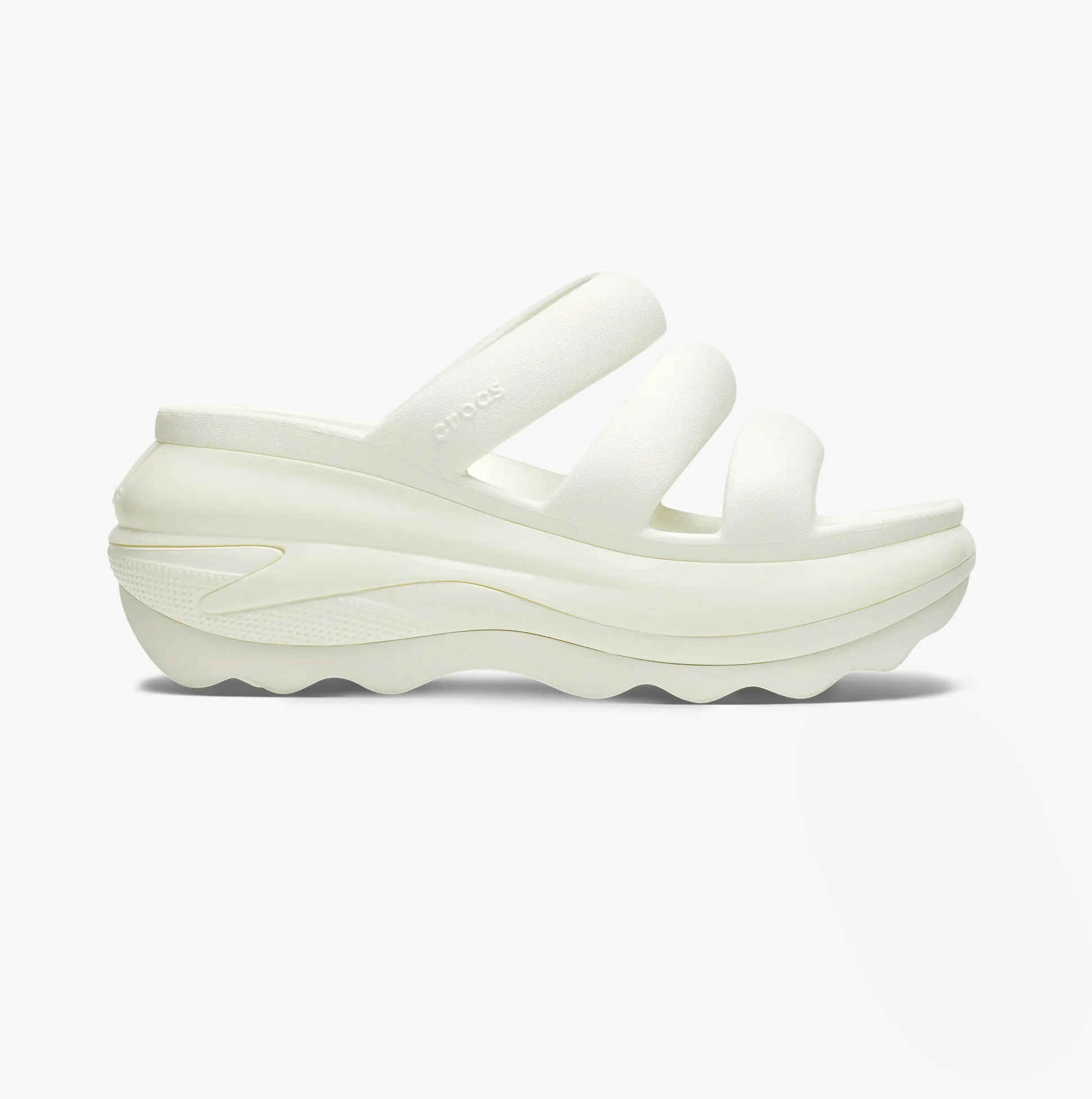 209842-0WV MEGA CRUSH TRIPLE STRAP Womens Sliders Chalk