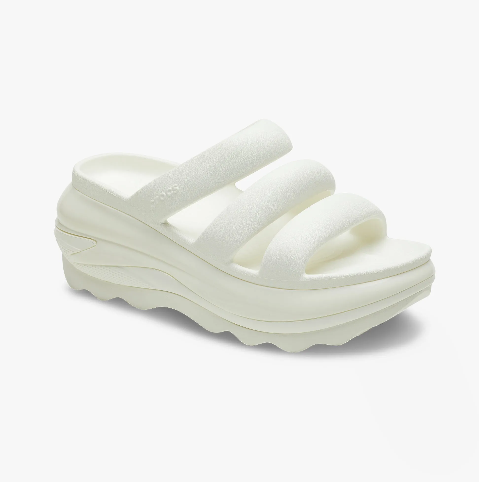 209842-0WV MEGA CRUSH TRIPLE STRAP Womens Sliders Chalk