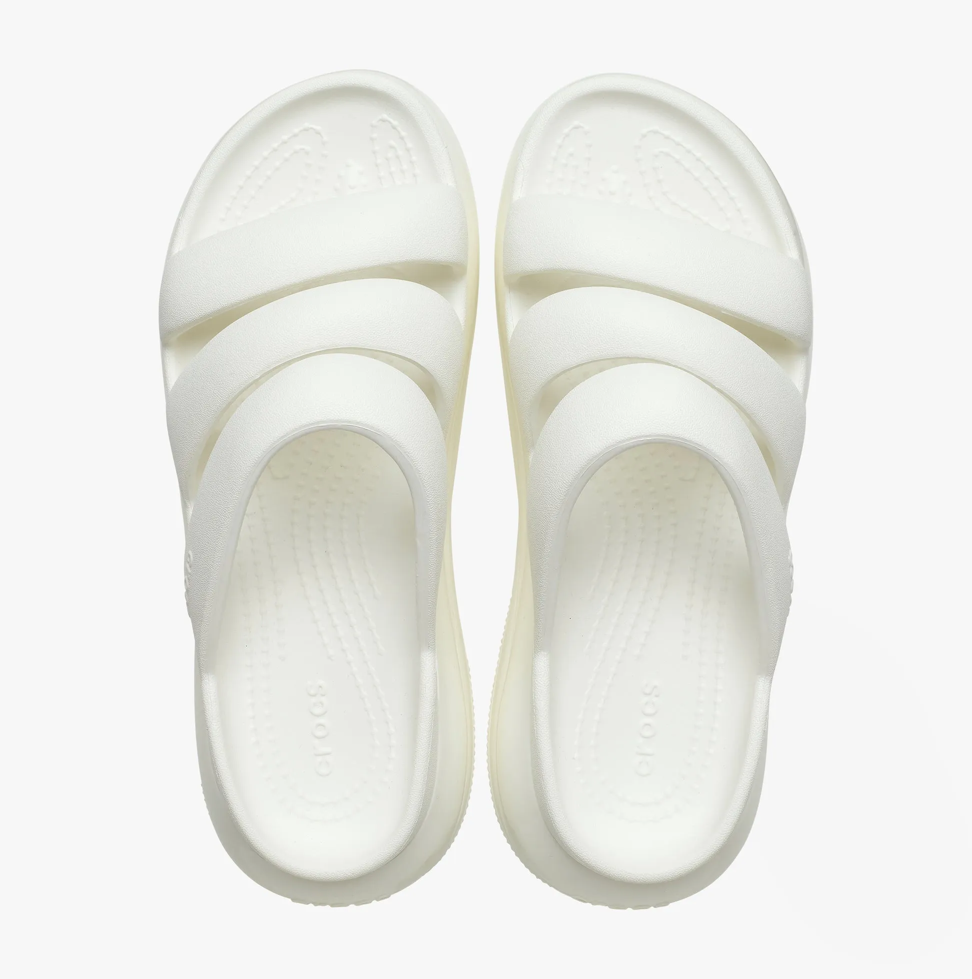 209842-0WV MEGA CRUSH TRIPLE STRAP Womens Sliders Chalk