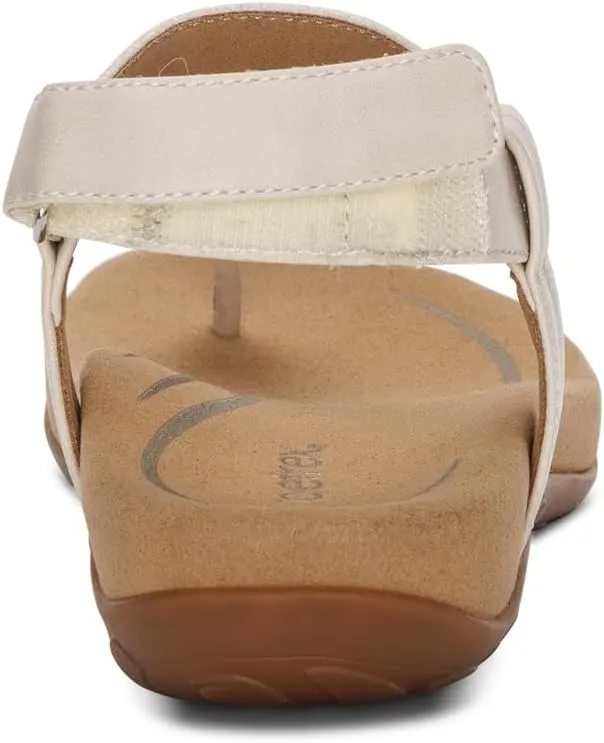 Aetrex Women's Marni Orthopedic Adjustable Slingback Thong Sandals - Arch Support T-Strap Sandals