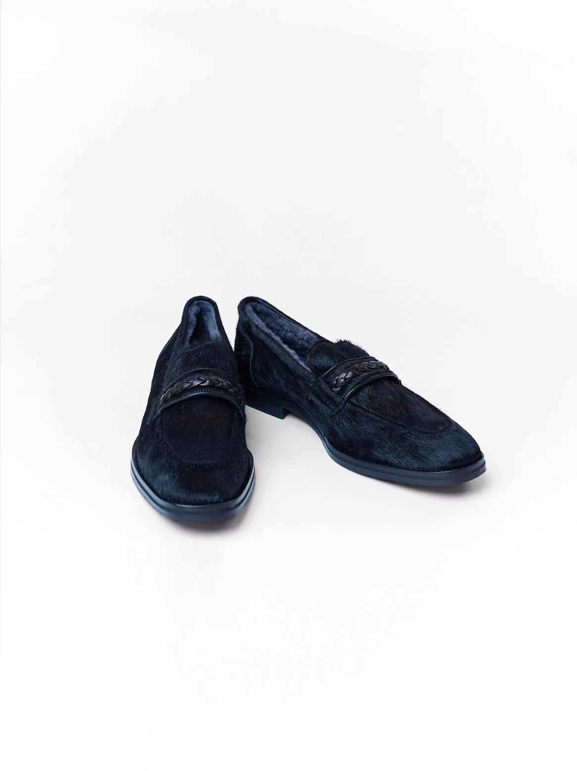 Alfonso Loafer with lambskin lining in black