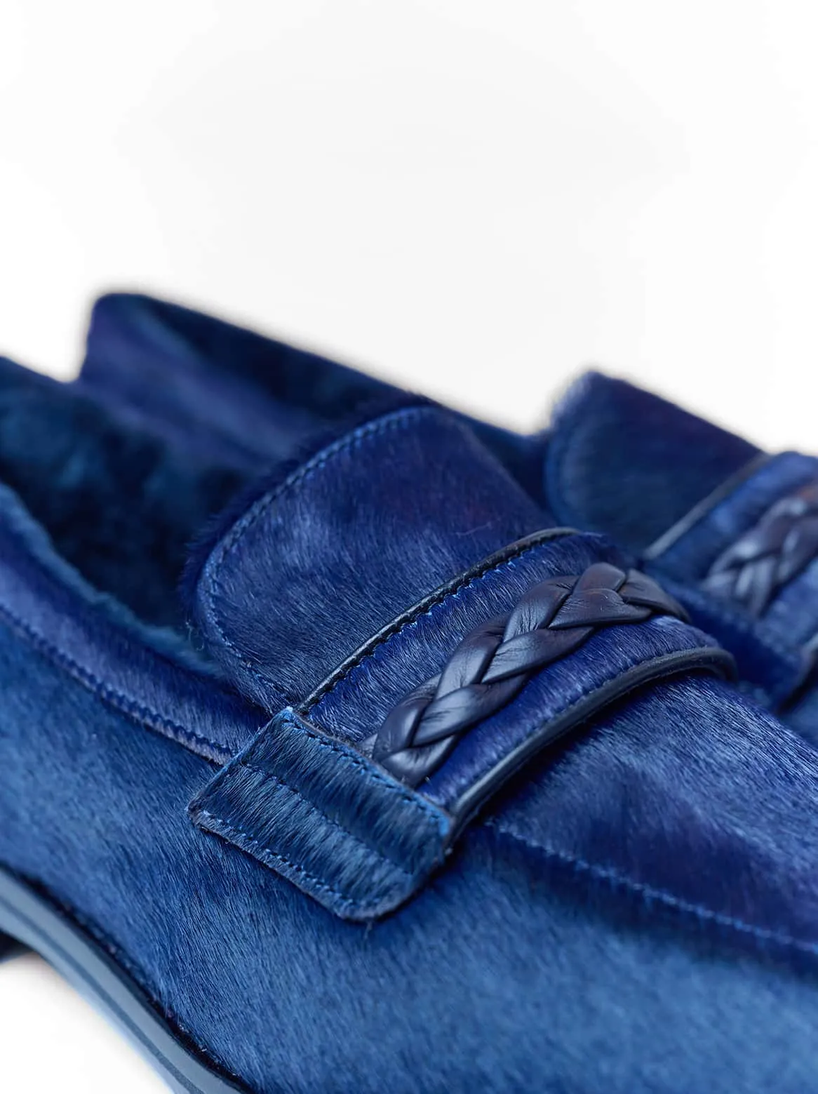 Alfonso loafer with lambskin lining in blue