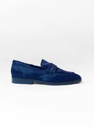 Alfonso loafer with lambskin lining in blue