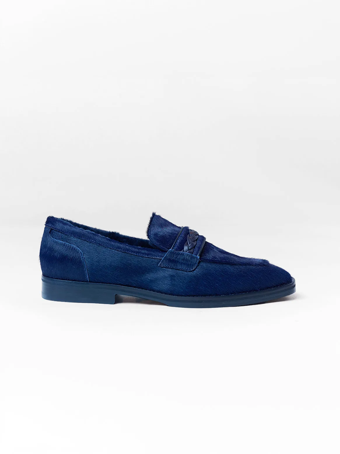 Alfonso loafer with lambskin lining in blue