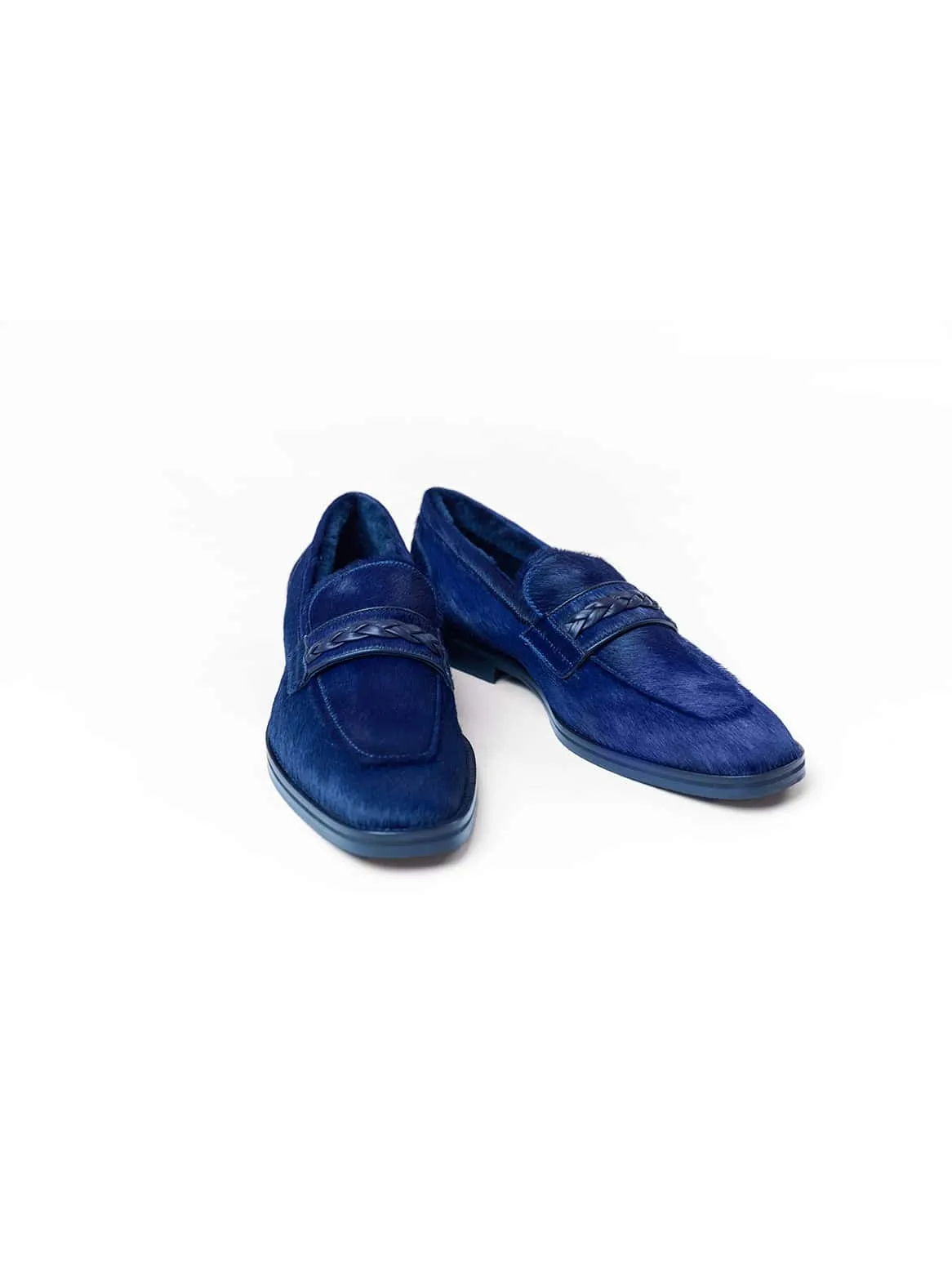 Alfonso loafer with lambskin lining in blue
