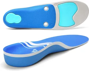 Arch Support Orthotics Insole Plantar Fasciitis Relief Flat Feet para Heel Pain overpronation Inserts Men Women 220  lbs Walk Standing All Day Work Boot Shoe Insoles (Men 12-12 1/2 | Women 13-13 1/2)