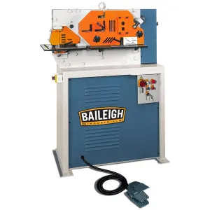 Baileigh 33-Ton Four-Station Hydraulic Ironworker, 3 HP, 220V 1Ph (Model SW-441)