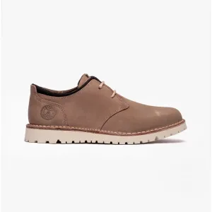 Barbour ACER Mens Leather Derby Shoes Buff