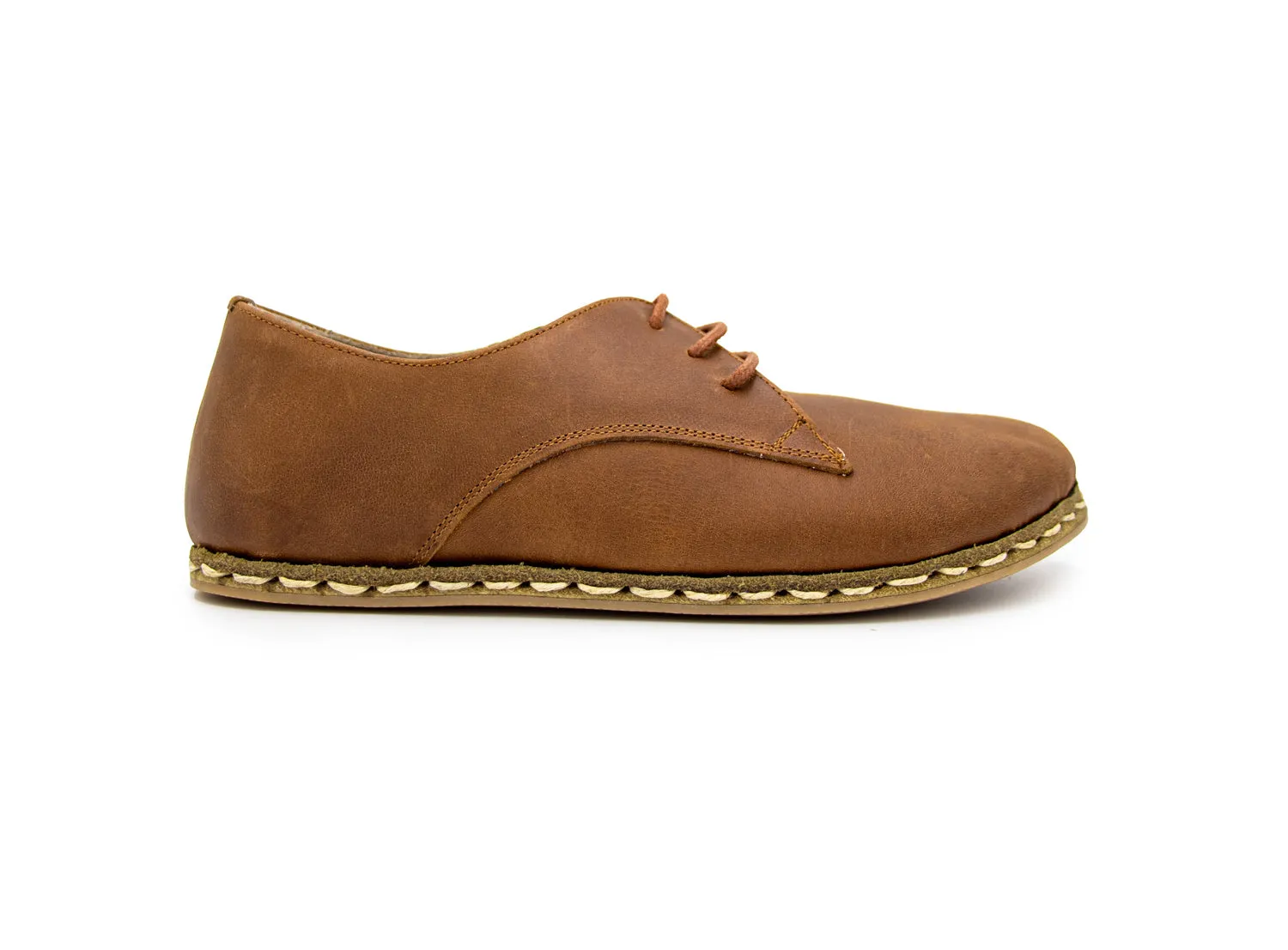 Barefoot Derby Shoes Tan