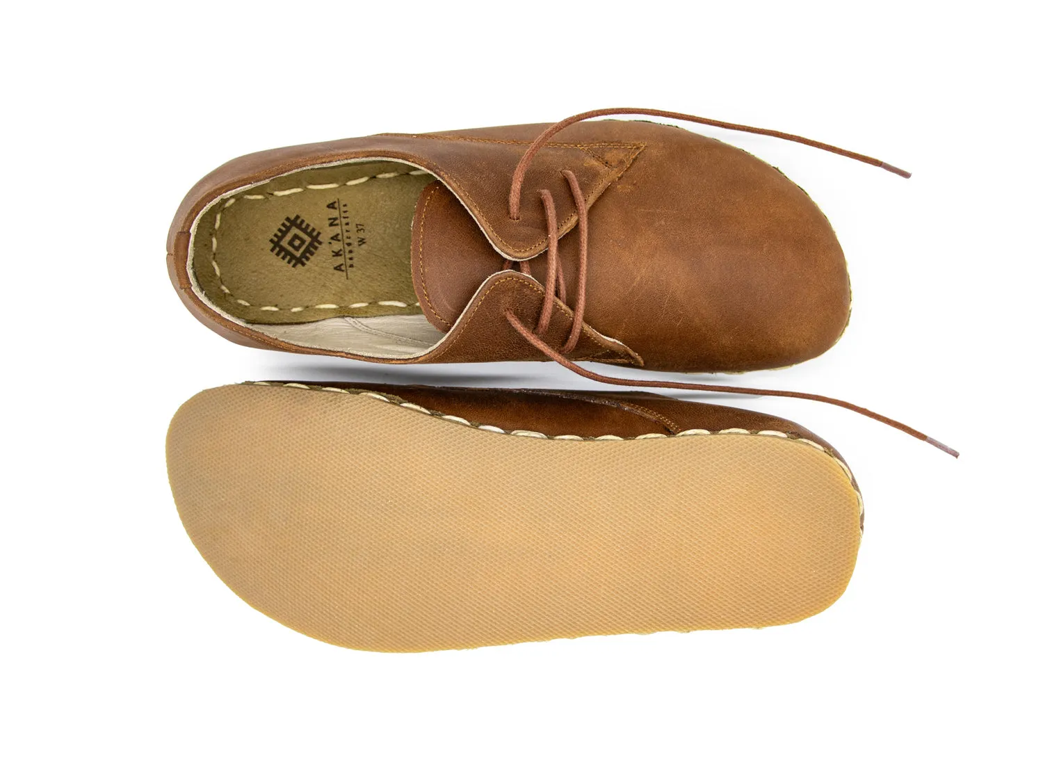 Barefoot Derby Shoes Tan