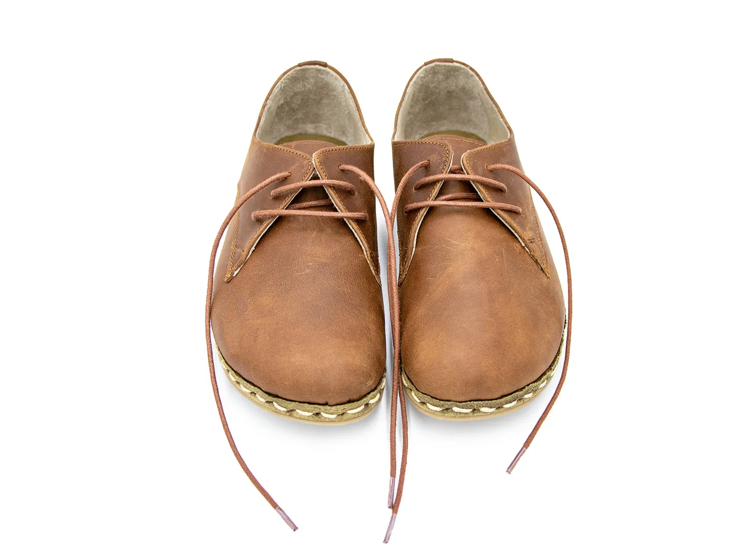 Barefoot Derby Shoes Tan