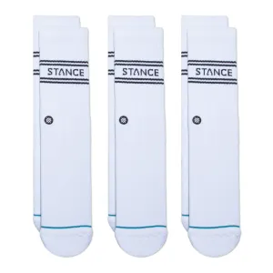 BASIC CREW SOCKS 3 PACK - WHITE