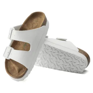 Birkenstock Arizona Platform in White Birko-flor