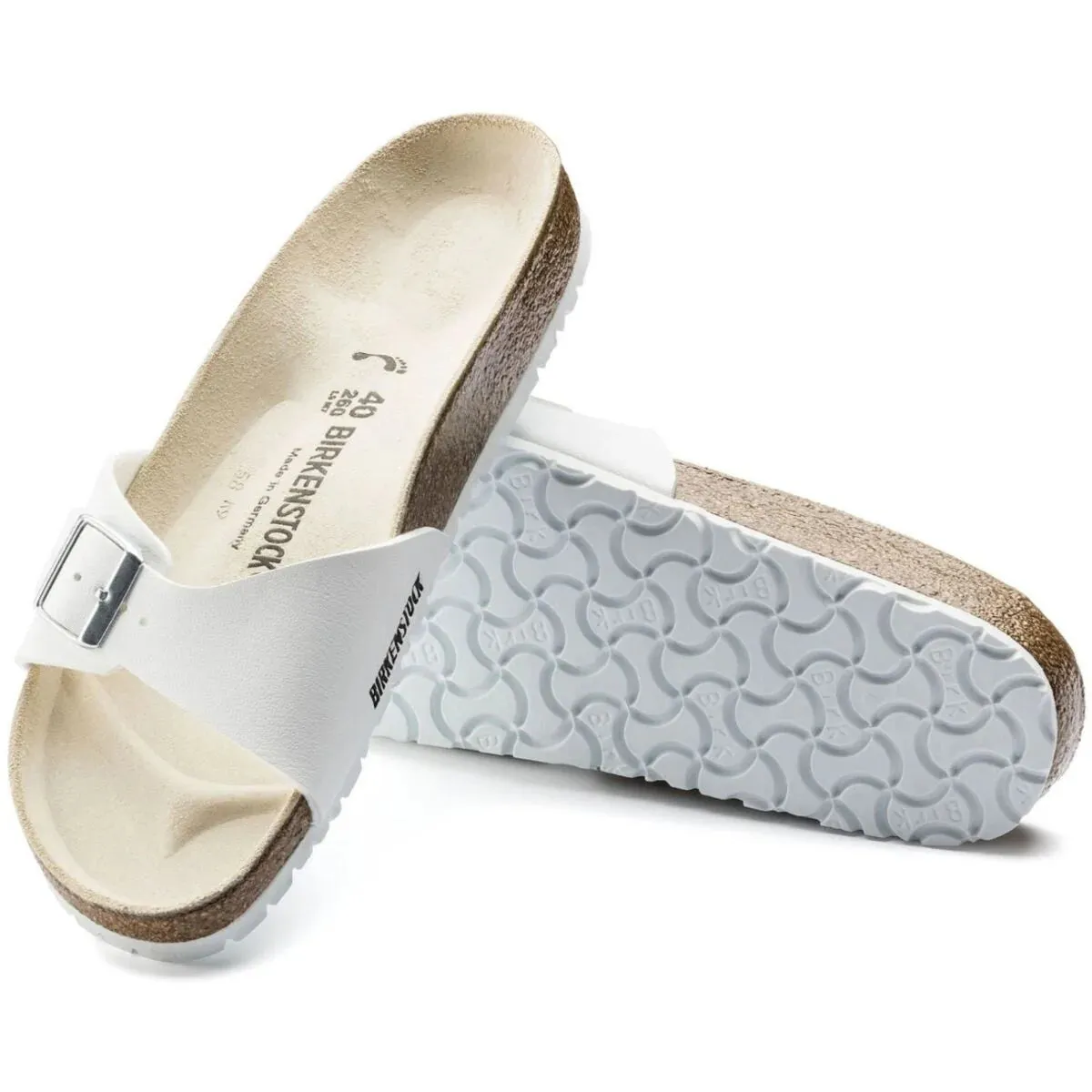 Birkenstock Unisex Madrid Sandal - Birko Flor White