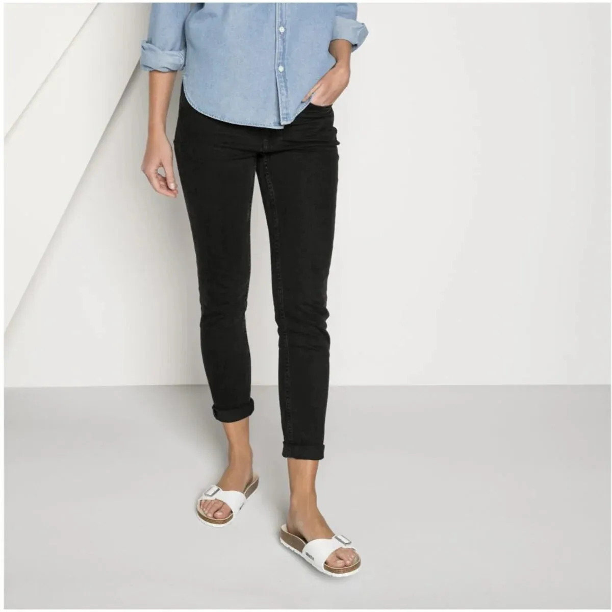 Birkenstock Unisex Madrid Sandal - Birko Flor White