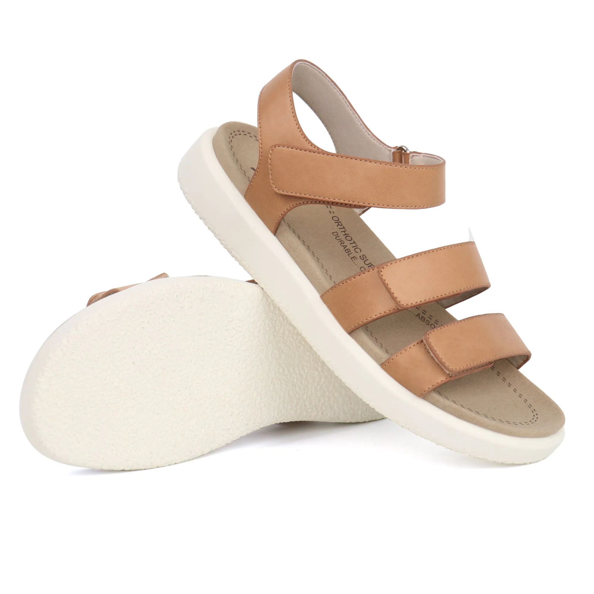 Black Arch Support Sandals-Kitty