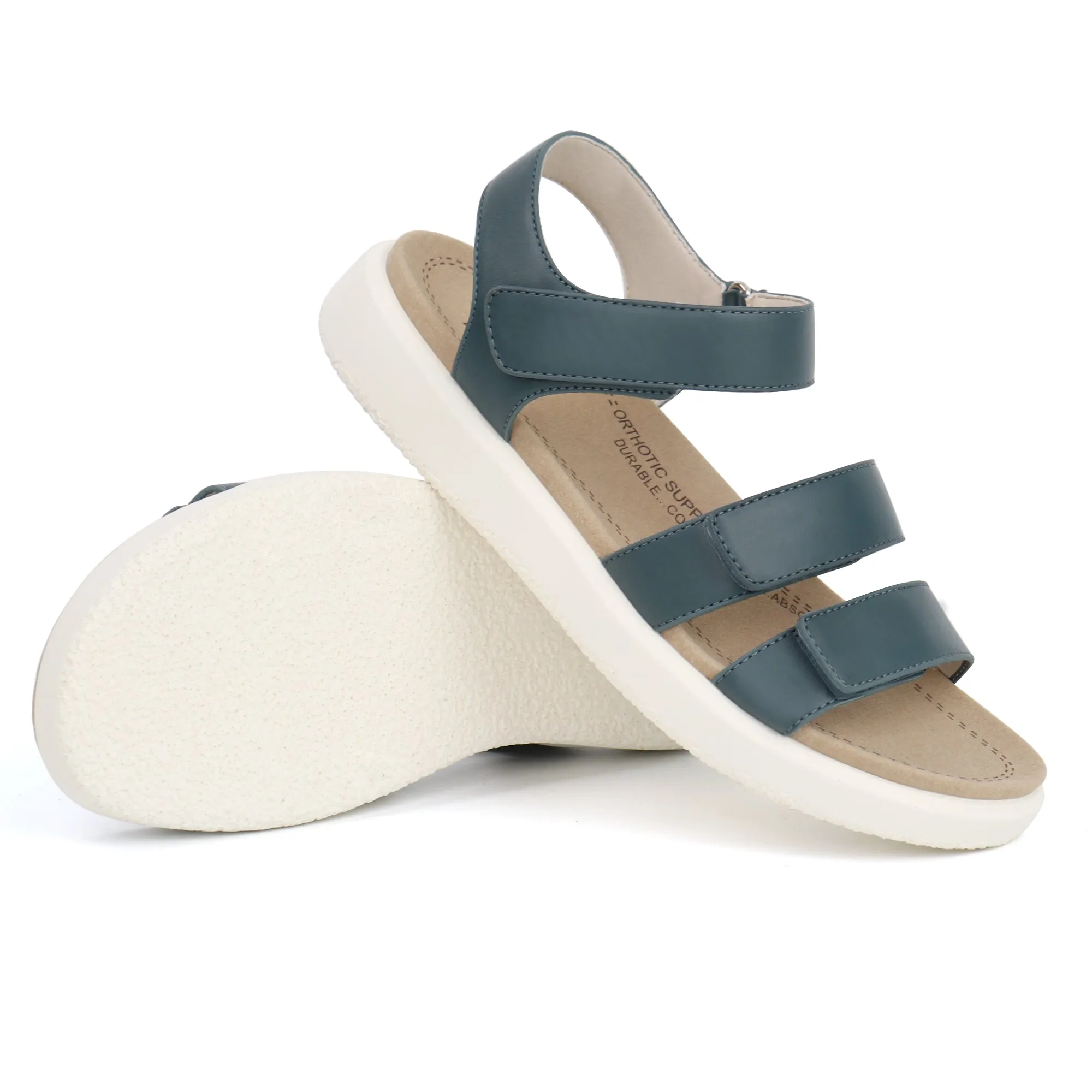 Black Arch Support Sandals-Kitty