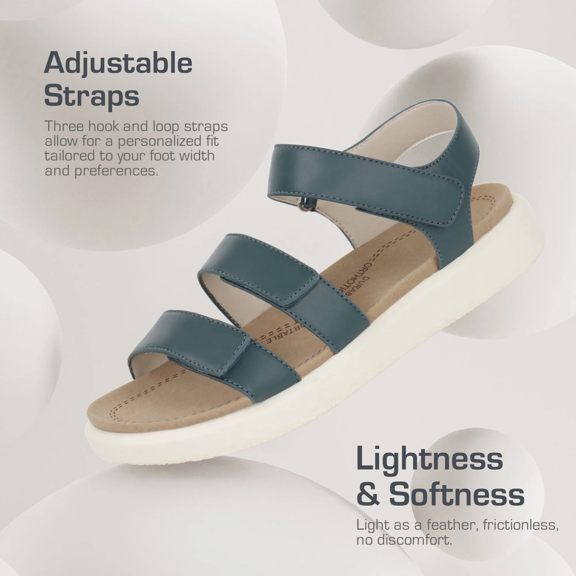 Black Arch Support Sandals-Kitty