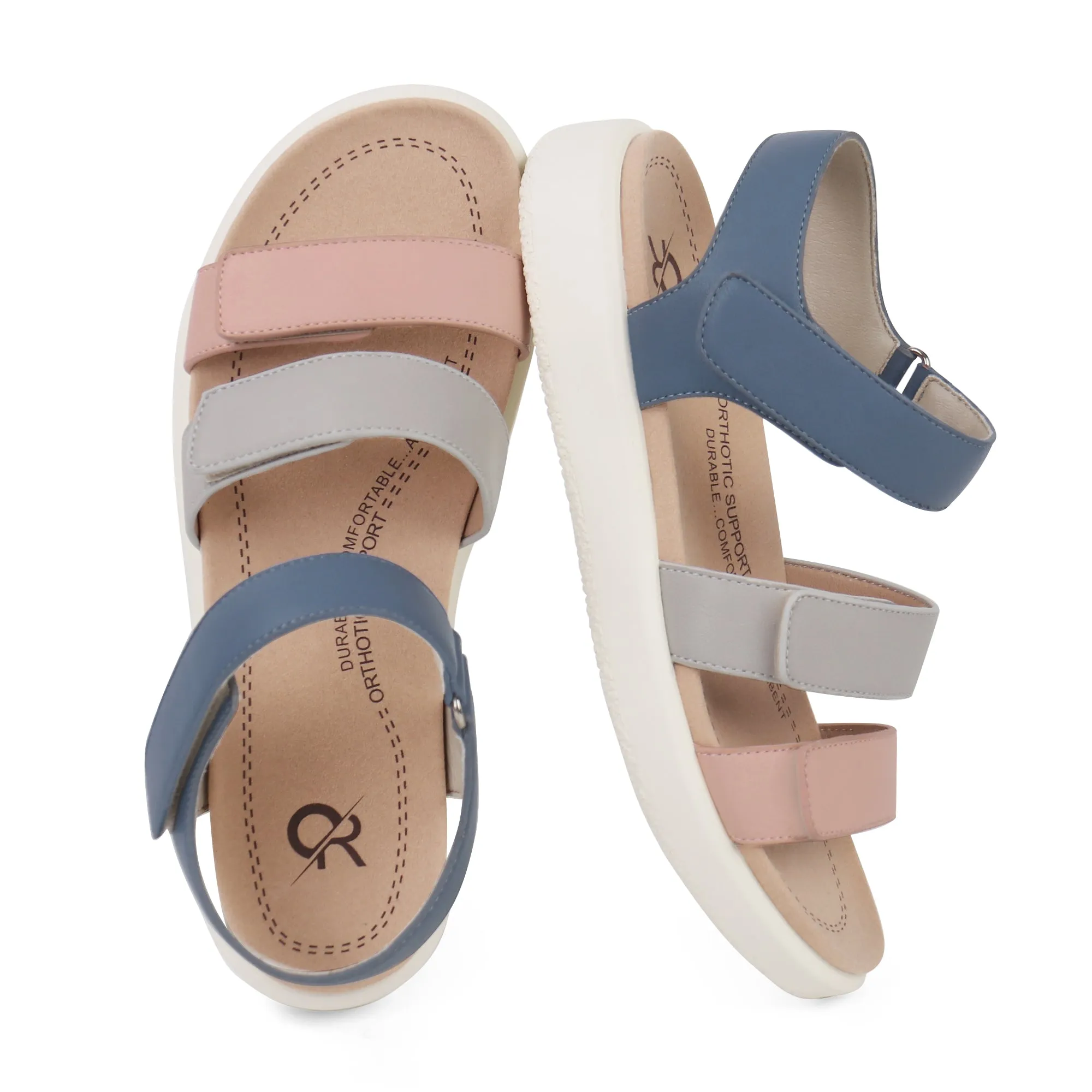 Black Arch Support Sandals-Kitty