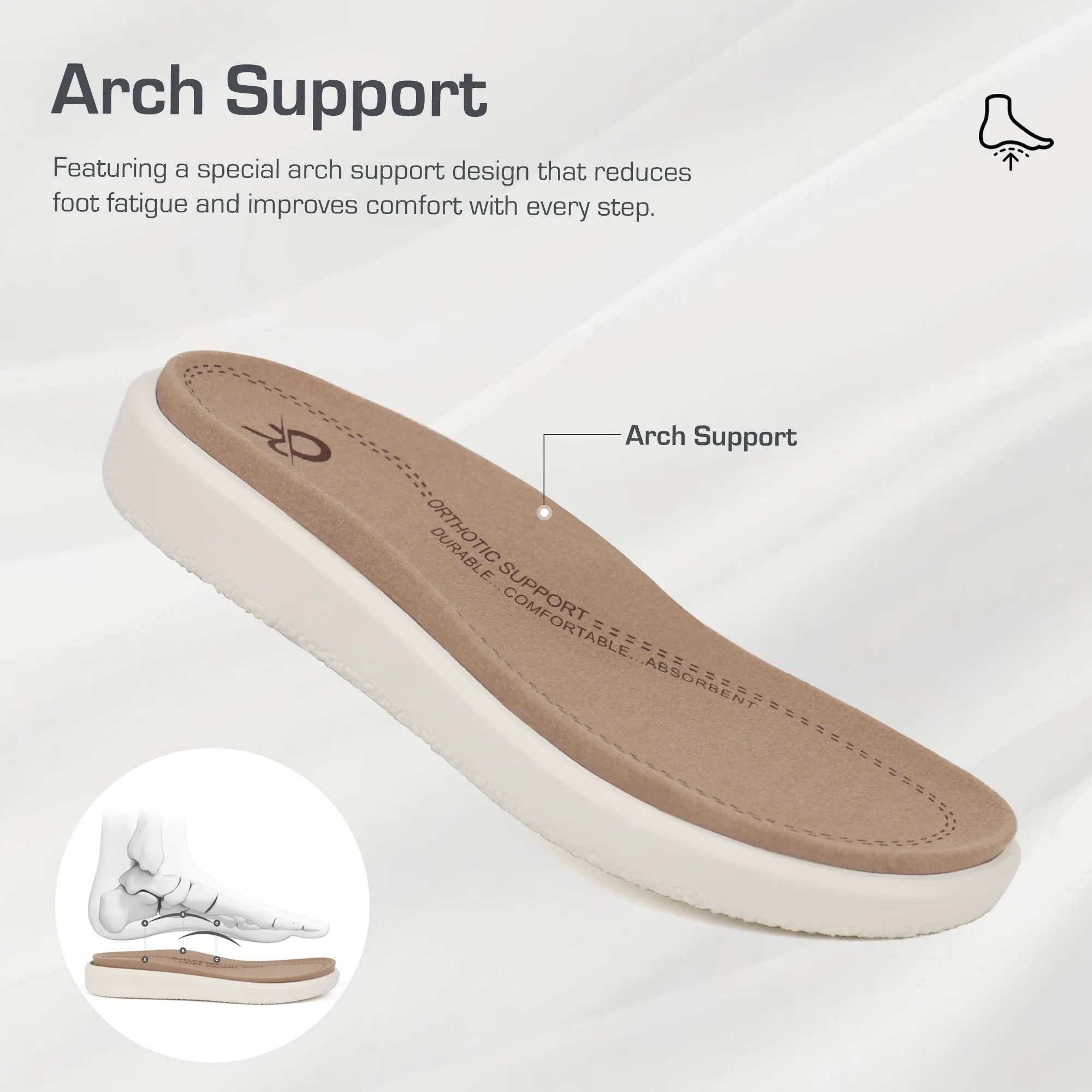 Black Arch Support Sandals-Kitty