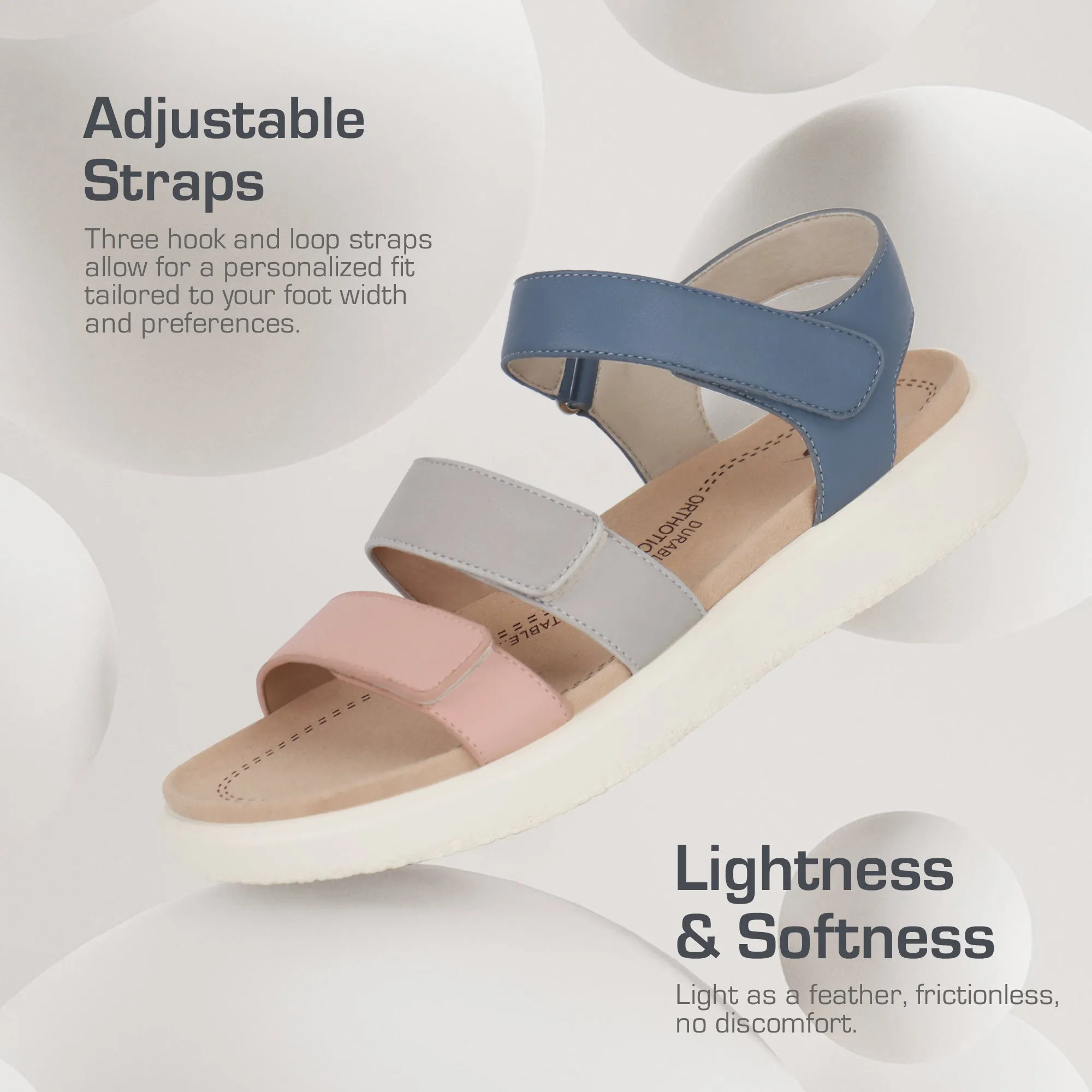 Black Arch Support Sandals-Kitty