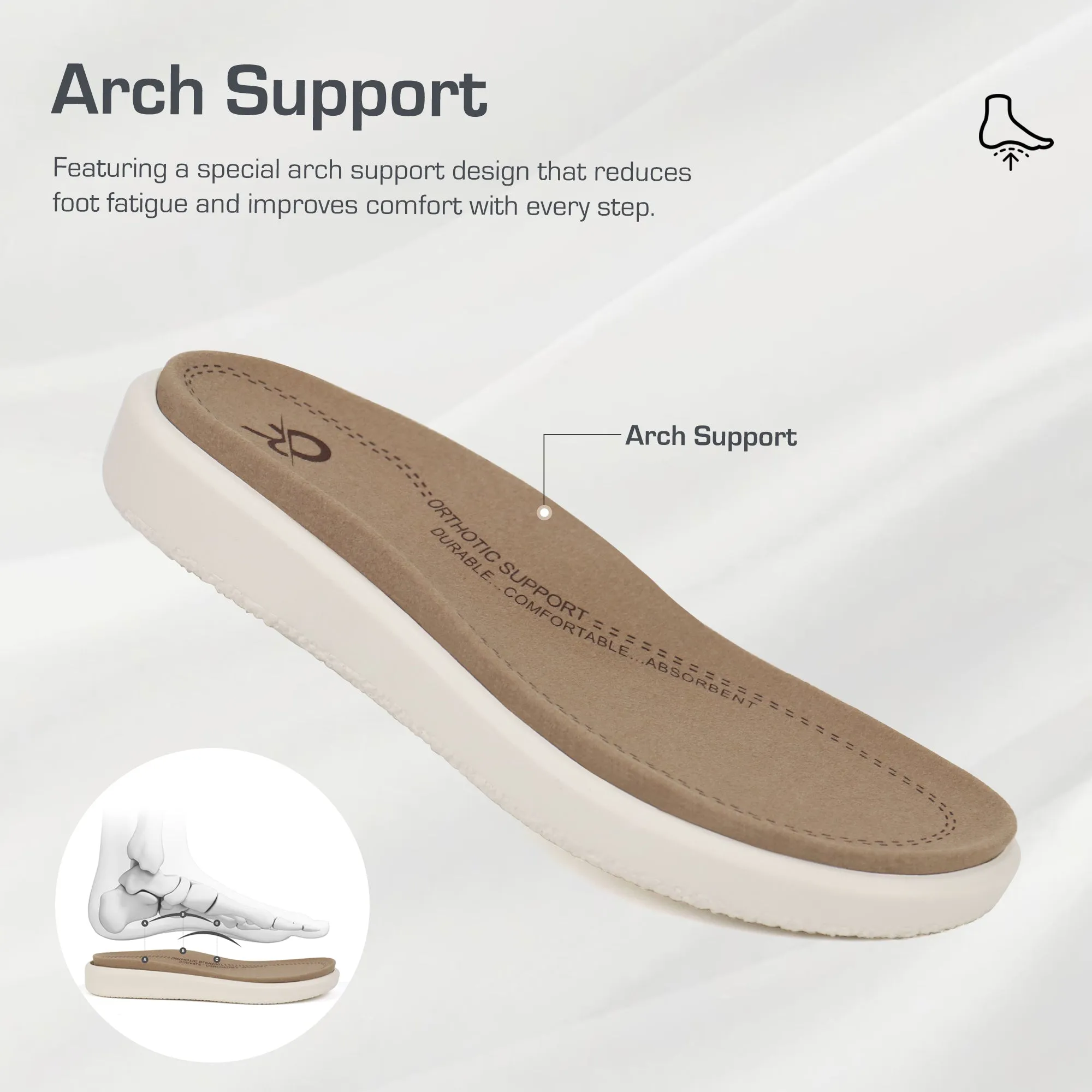 Black Arch Support Sandals-Kitty