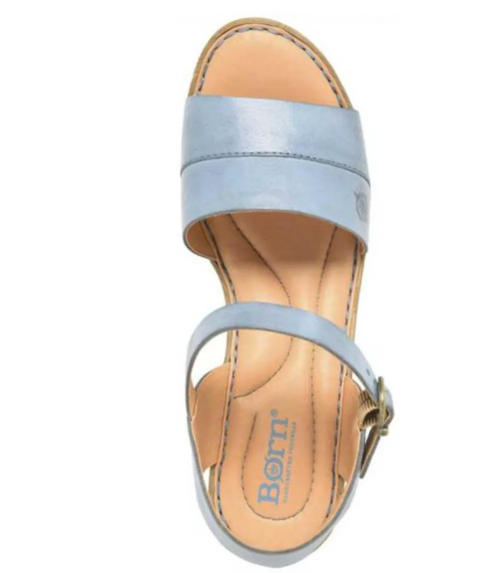 BORN Lucca Platform Sandal Dark Blue