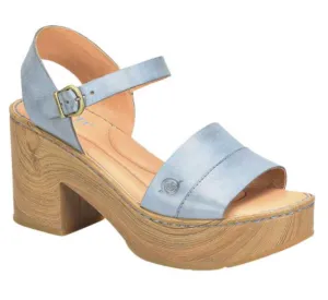 BORN Lucca Platform Sandal Dark Blue