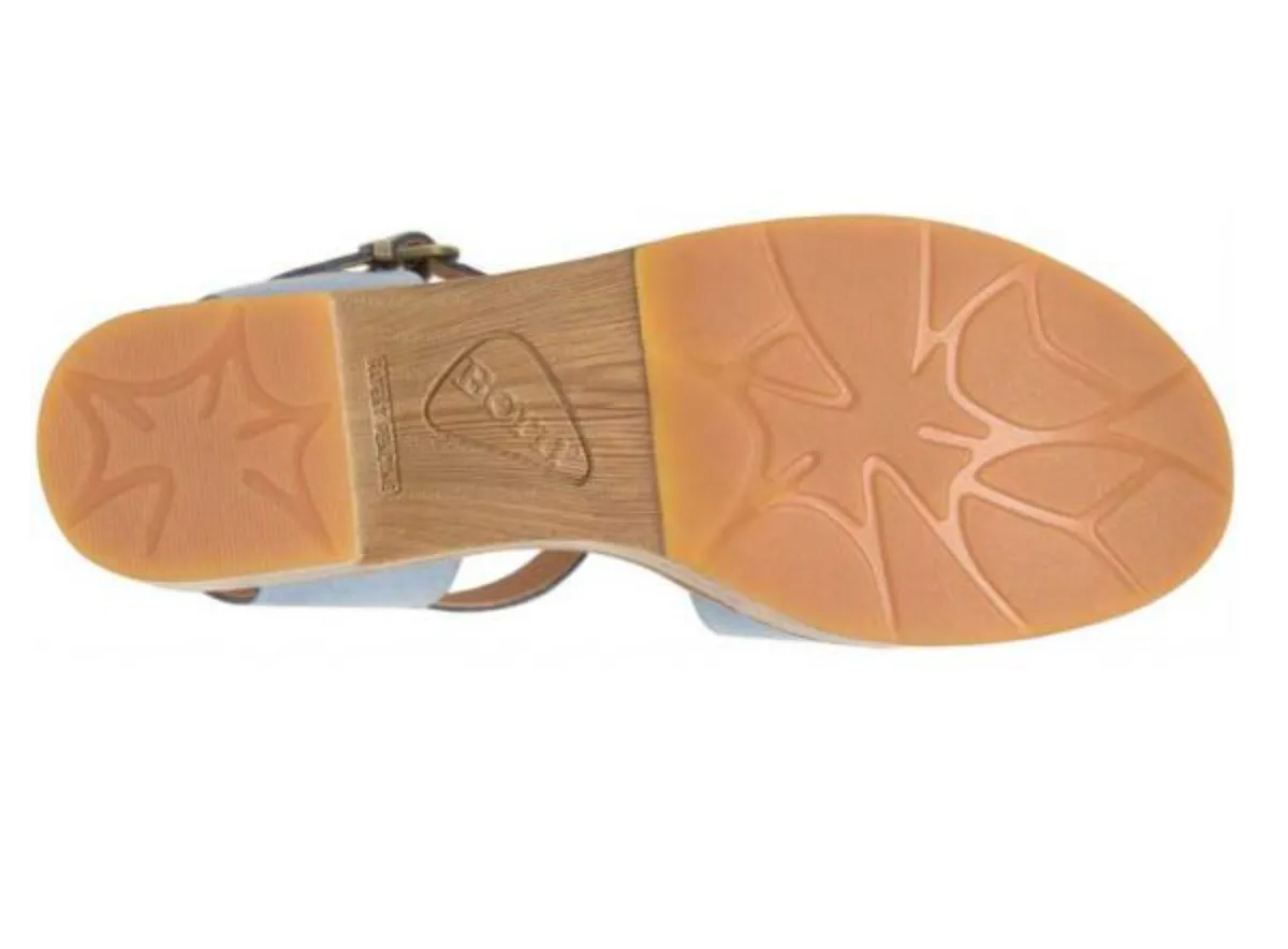 BORN Lucca Platform Sandal Dark Blue
