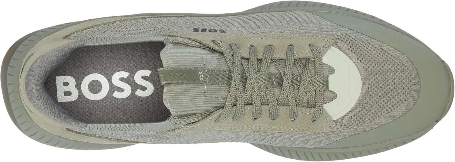 BOSS Men's Modern Knit Structure Running Sneaker