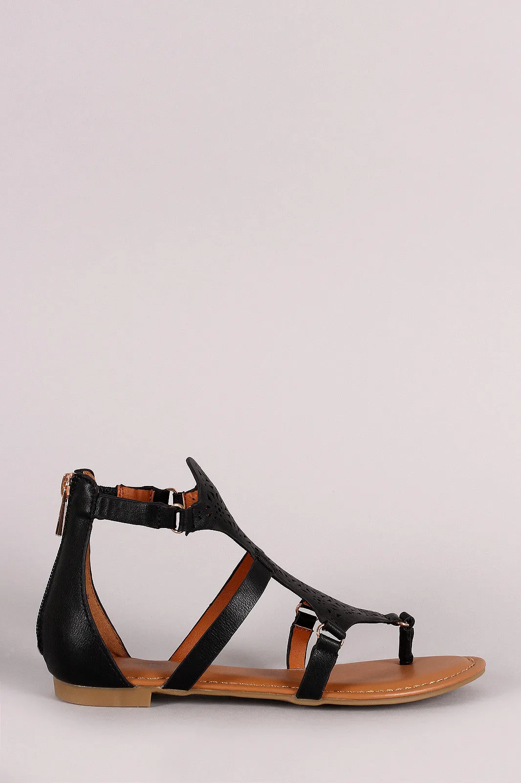 Bulk pricing Gladiator Expedited shipping Sandal Thong Flat Bamboo Perforated