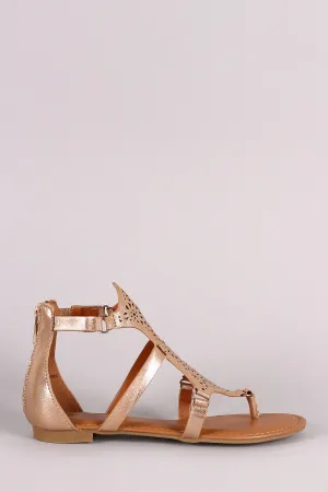 Bulk pricing Gladiator Expedited shipping Sandal Thong Flat Bamboo Perforated
