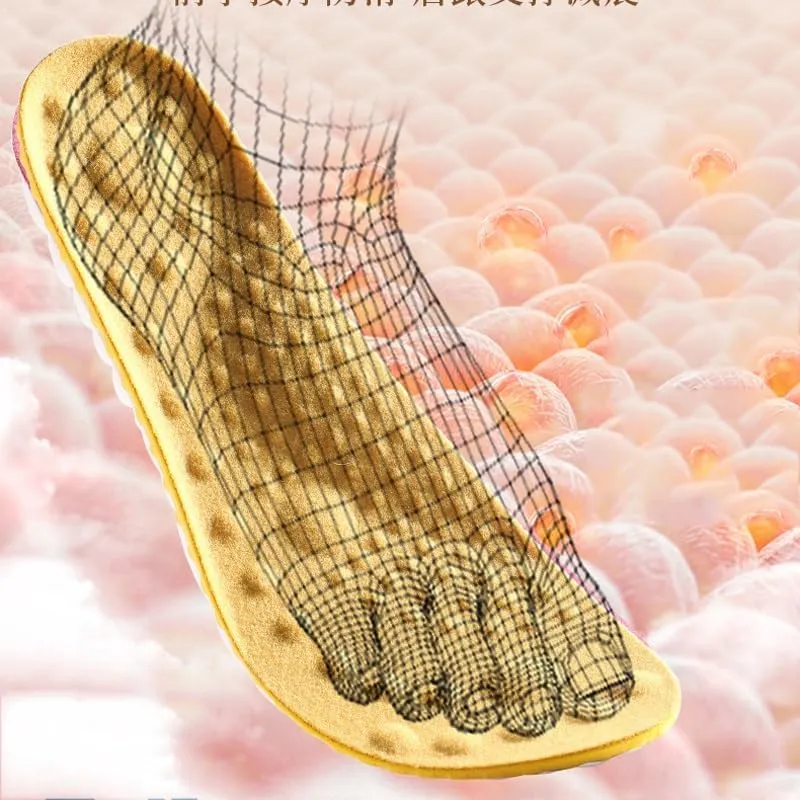 Casual Men's and Women's Insole Thermal Insole Sweat-Absorbing Shock Absorbing Plus Velvet Insole(35-36)
