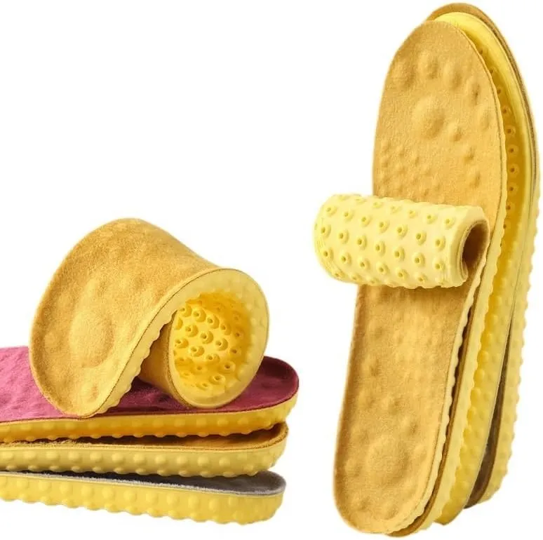 Casual Men's and Women's Insole Thermal Insole Sweat-Absorbing Shock Absorbing Plus Velvet Insole(35-36)