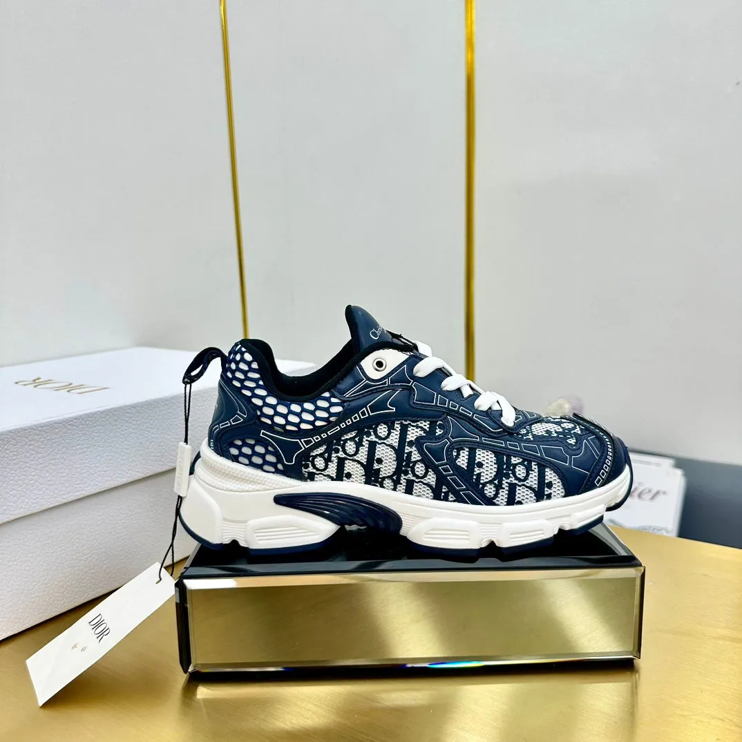 CD Chrono Sneaker 40mm In Navy Blue Mesh Fabric 994568