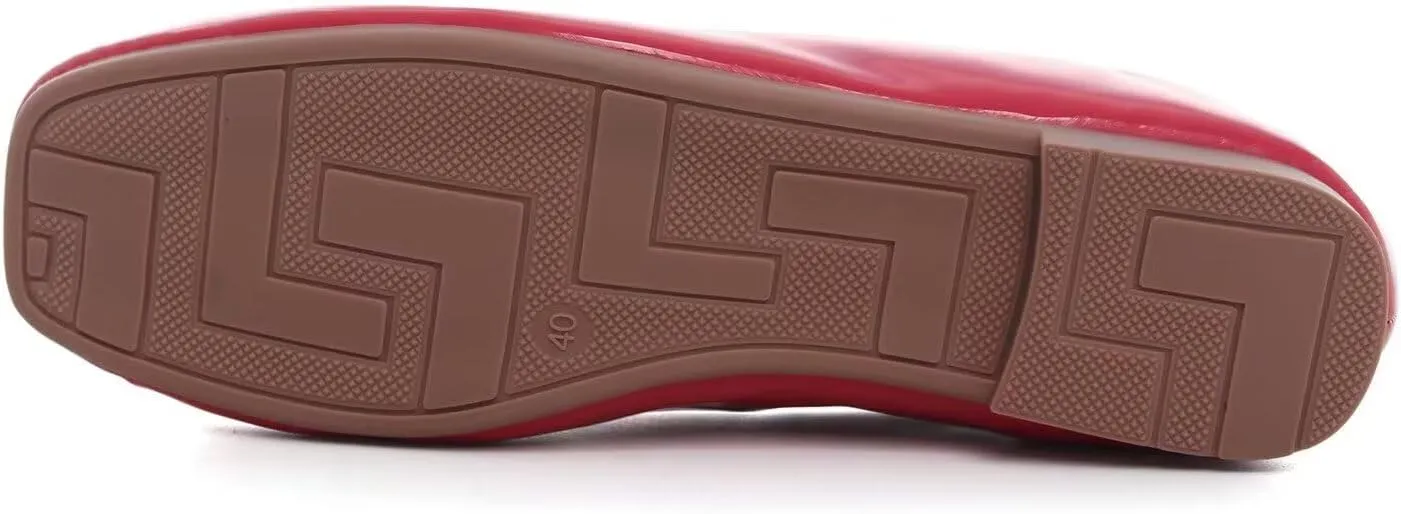 ChaiRong Zhou Women Square Toe Ballets Flats Comfort Slip On Walking Shoes for Driving