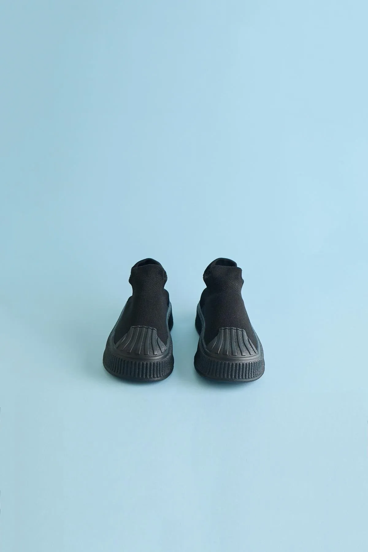 Children's Back To School Sock Sneakers - Black