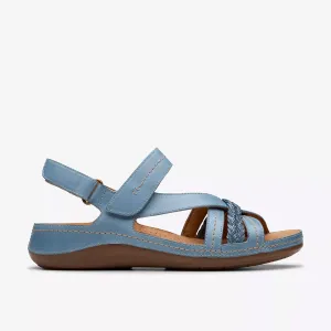 Clarks Women's Cecily Strap Blue Combi 26181424