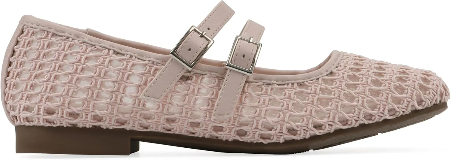 CLIFFS BY WHITE MOUNTAIN Women's Besnik Double Strap Flat