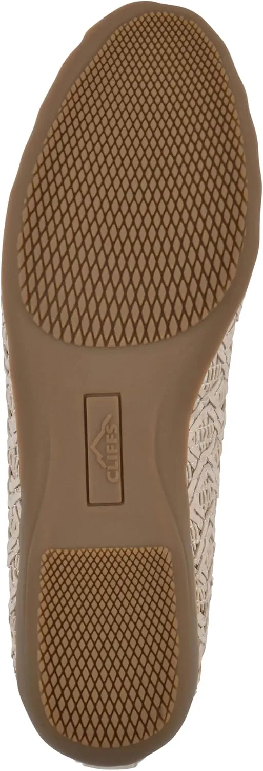 CLIFFS BY WHITE MOUNTAIN Women's Cariann Woven Ballet Flat