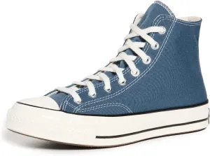 Converse Men's Chuck 70 Tonal Polyester Sneakers, Deep Waters/Egret/Black, 9 Medium US