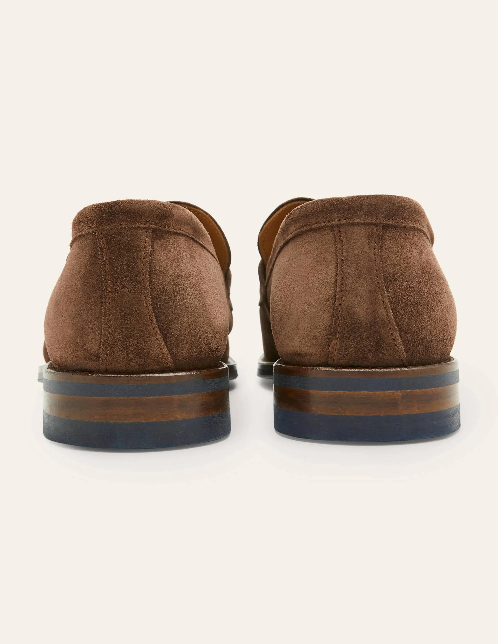 Corby Loafer-Braunes Veloursleder