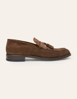 Corby Loafer-Braunes Veloursleder