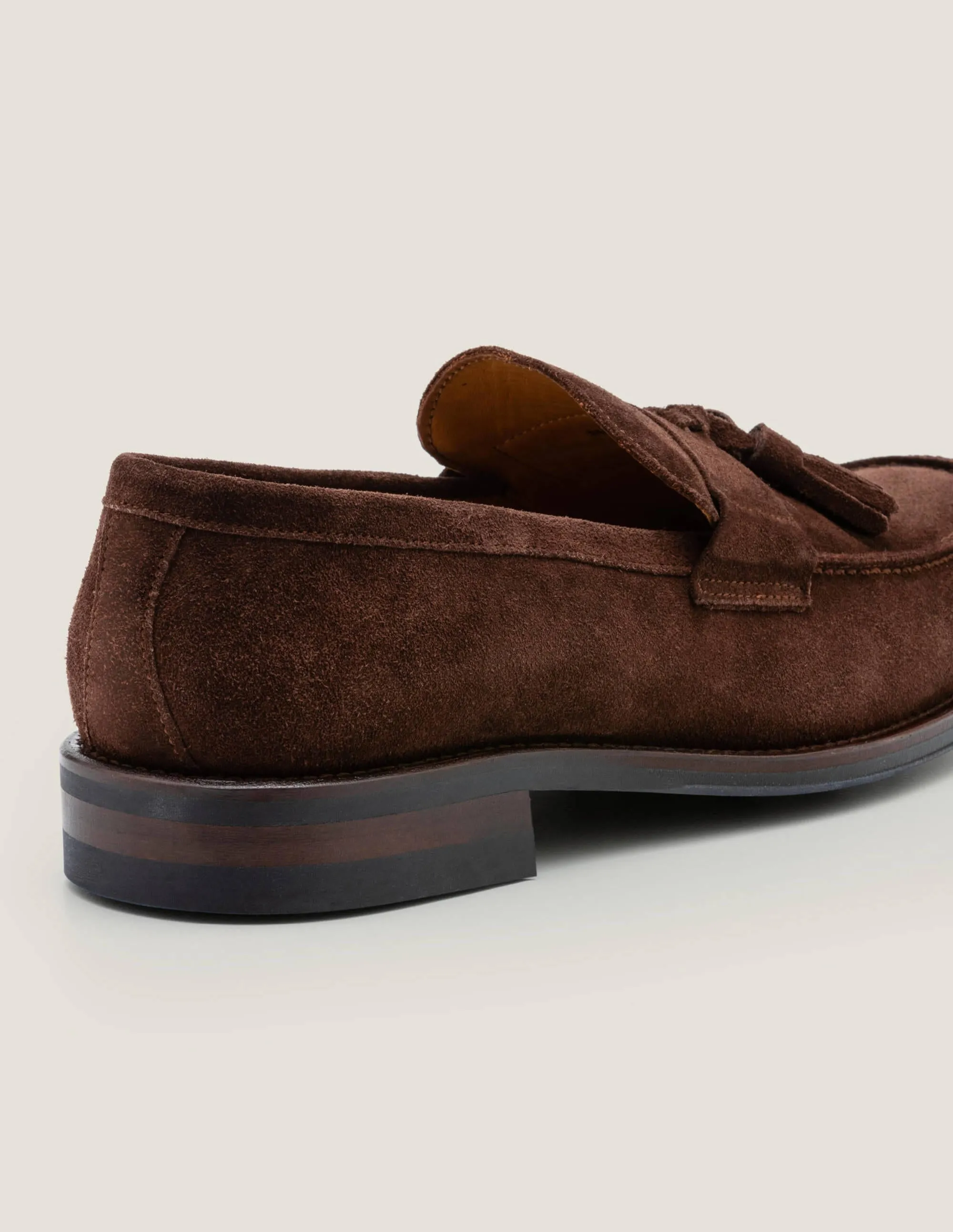 Corby Loafer-Braunes Veloursleder