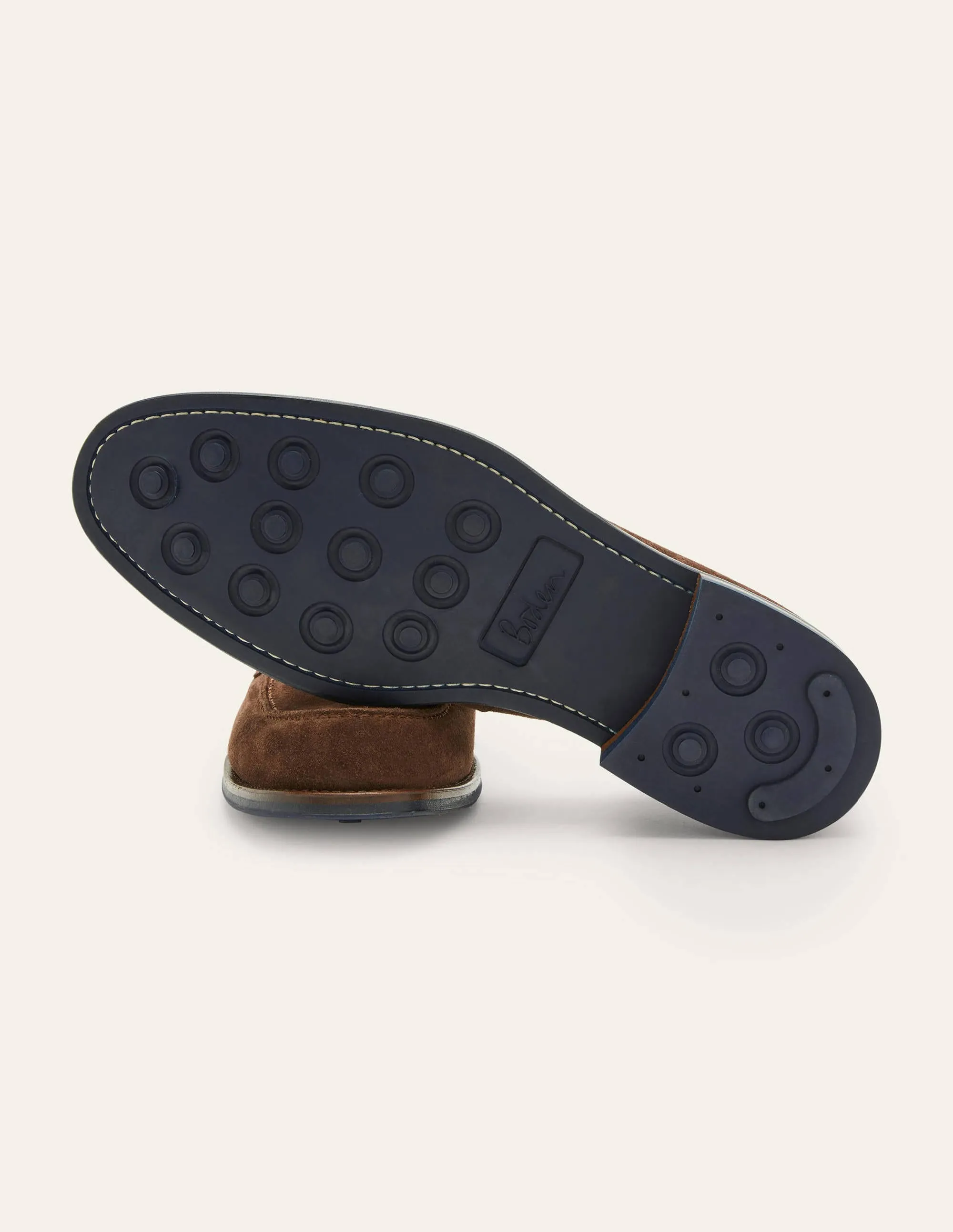 Corby Loafer-Braunes Veloursleder
