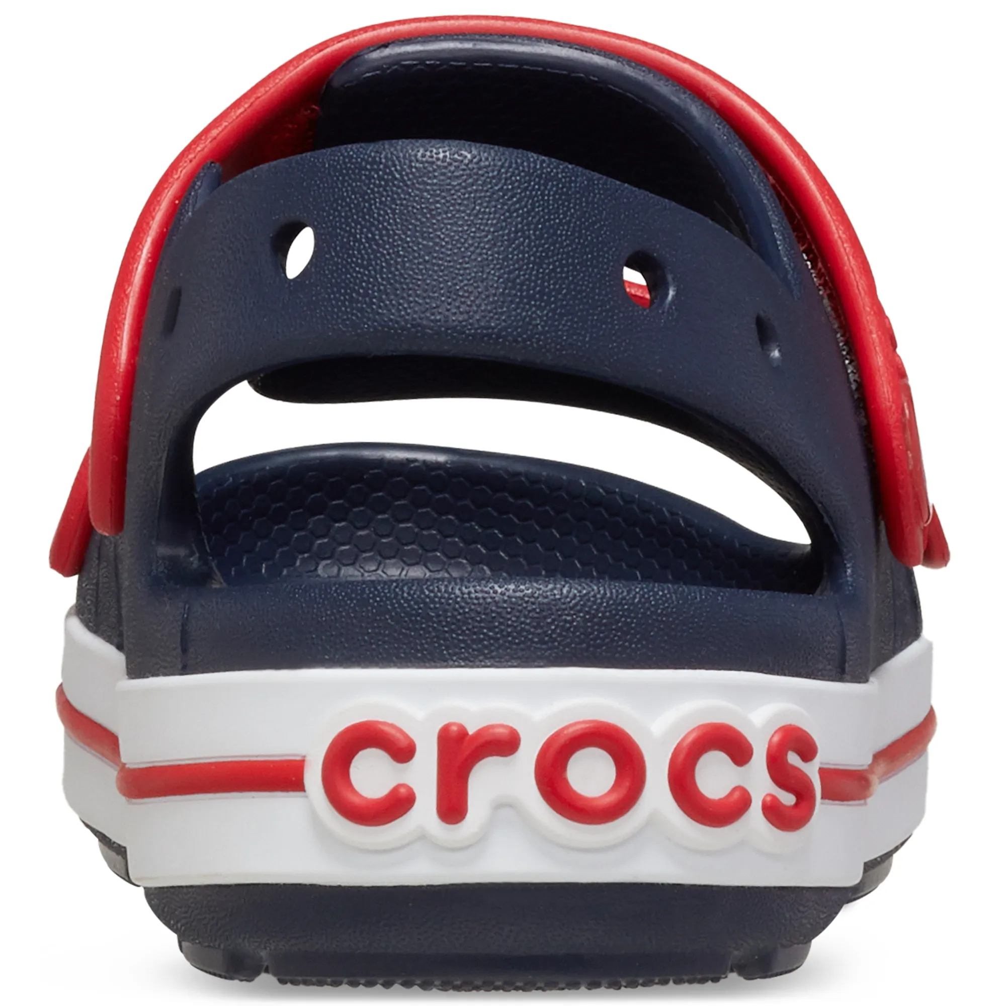 Crocs Crocband Cruiser Sandal - Junior (Navy/Varsity Red)(Sizes C11-J4)