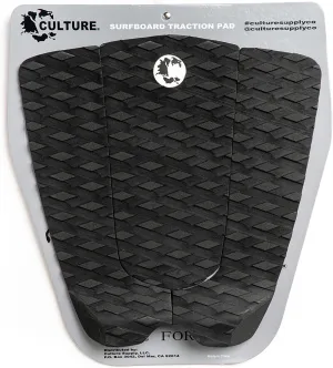Culture Supply 3-Piece Traction Pad | Diamond Grip | 3M Adhesive | 40mm Tail Kick