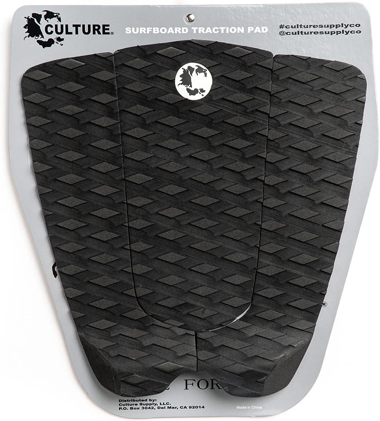 Culture Supply 3-Piece Traction Pad | Diamond Grip | 3M Adhesive | 40mm Tail Kick