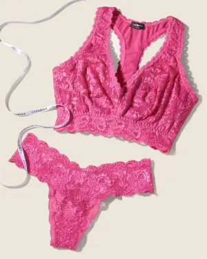 Curvy Racie Racerback Bralette & Cutie Thong Set