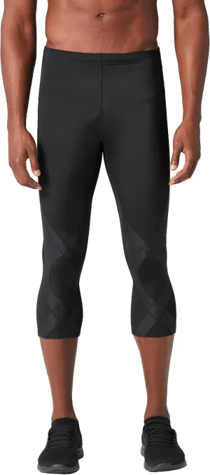 CW-X Men's Stabilyx Joint Support 3/4 Compression Tight, Capri Pants for Running and Recovery